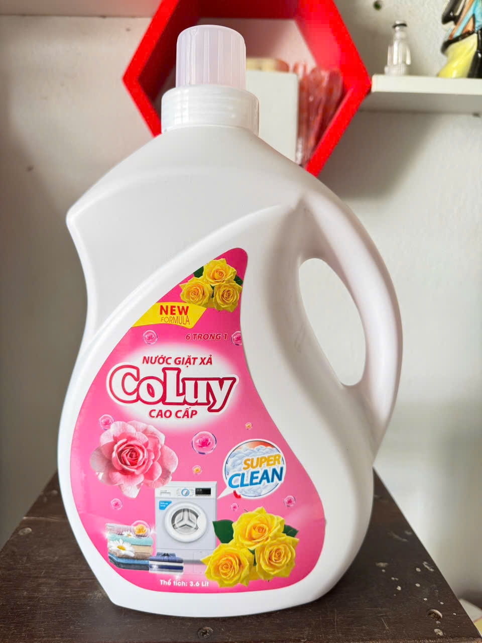 Nước giặt xả Coluy(cổ luỹ) 3.6L